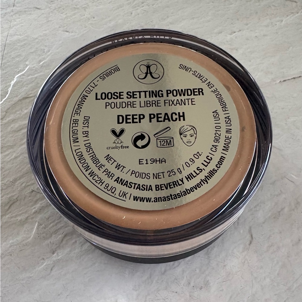 SAFETY SEALED! ANASTASIA BEVERLY HILLS LOOSE SETTING POWDER IN SHADE: DEEP PEACH - Picture 13 of 13